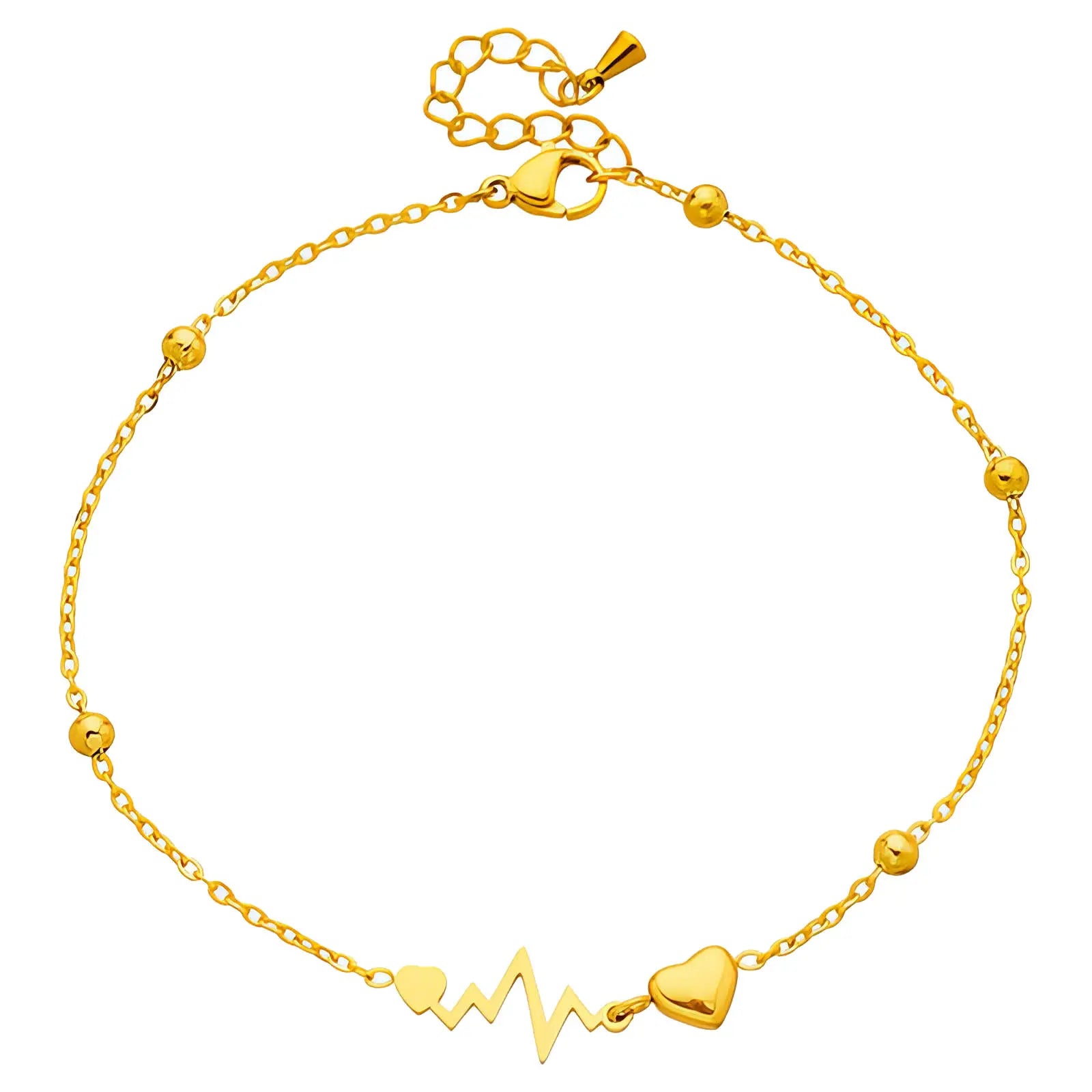 Heartbeat Bead Anklet