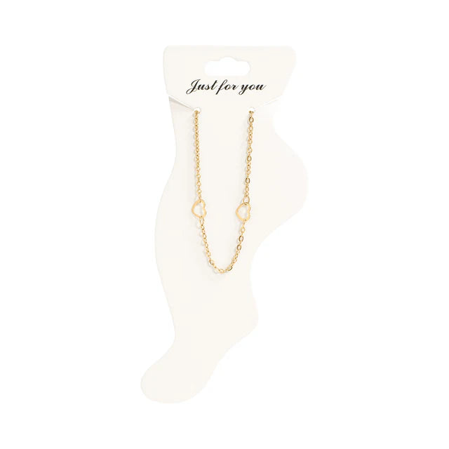 Gold Heart Anklet