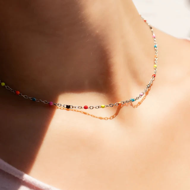 Multi Color Dainty Chain