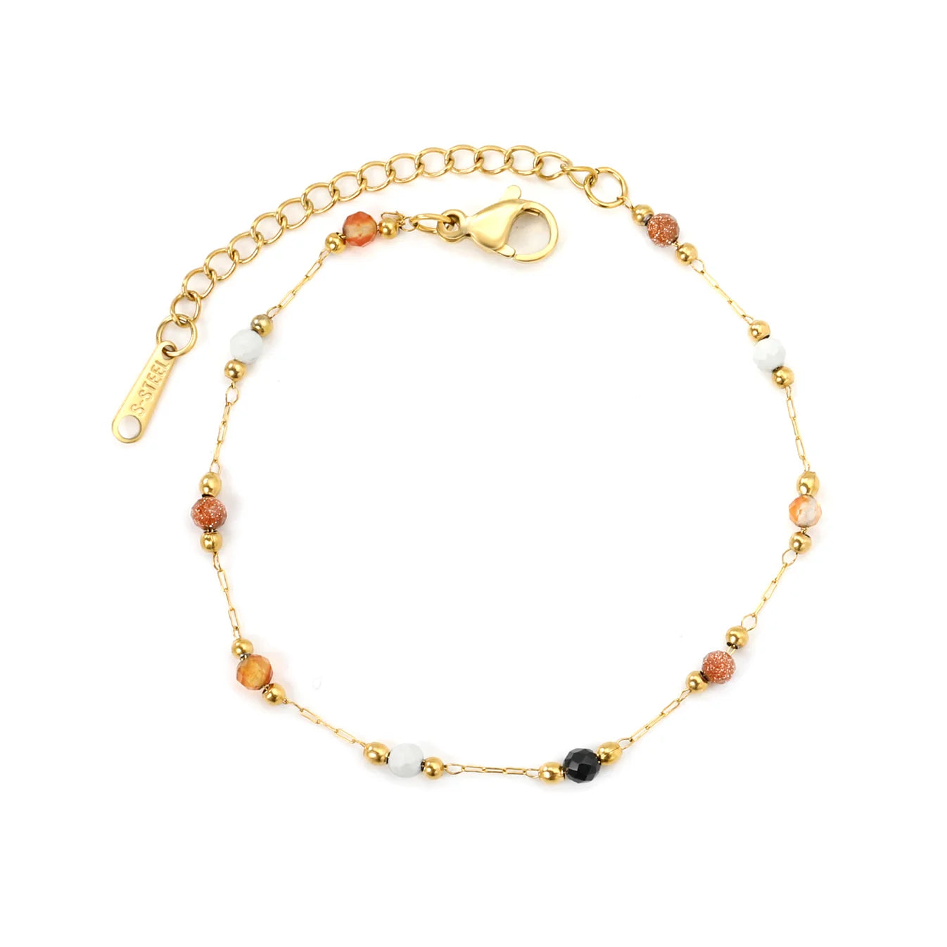 Natural Stone Beaded Bracelet