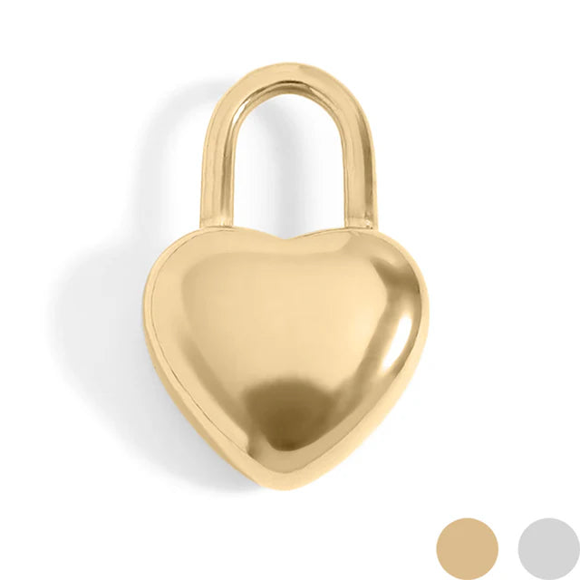 No Key Needed-Heart Padlock Charm