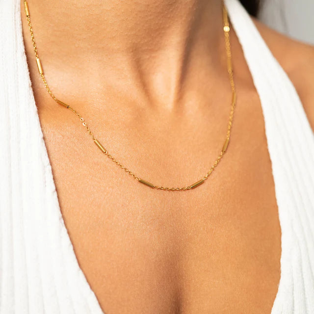 Satellite Bar Chain Necklace