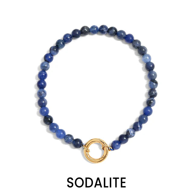 Charm Keeper Bracelet-Semi Precious Natural Stone