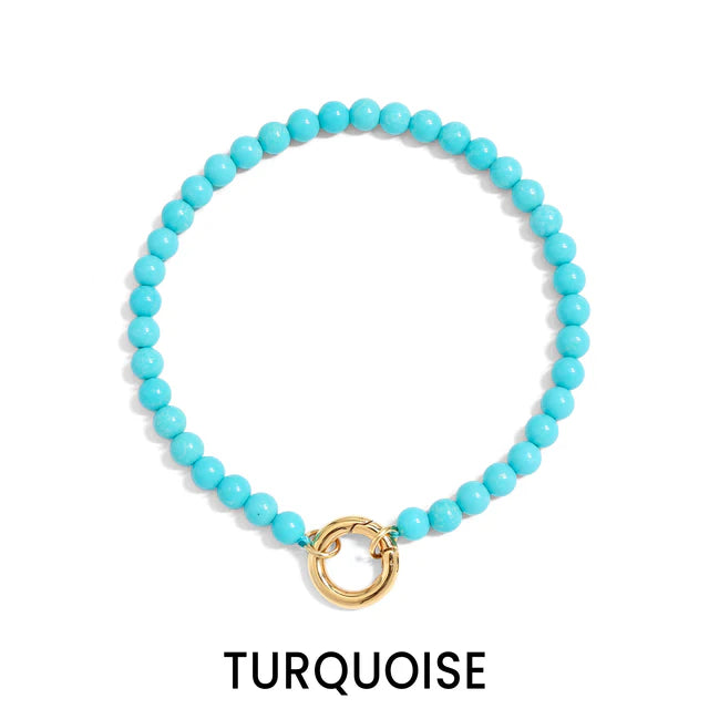 Charm Keeper Bracelet-Semi Precious Natural Stone