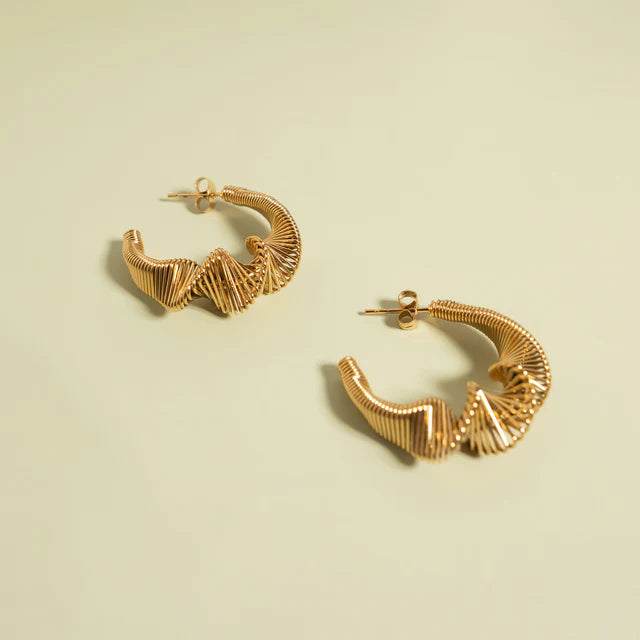 Wired Statement Hoop Earrings