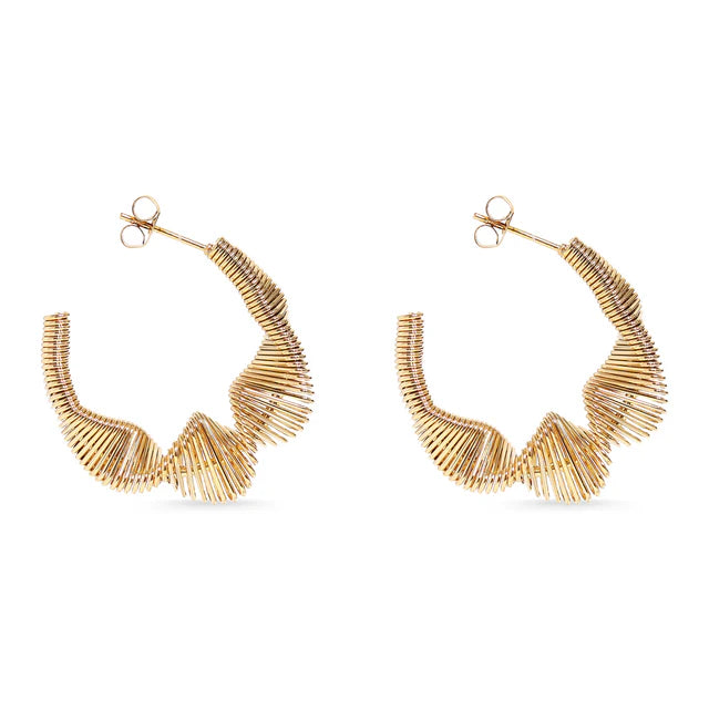 Wired Statement Hoop Earrings