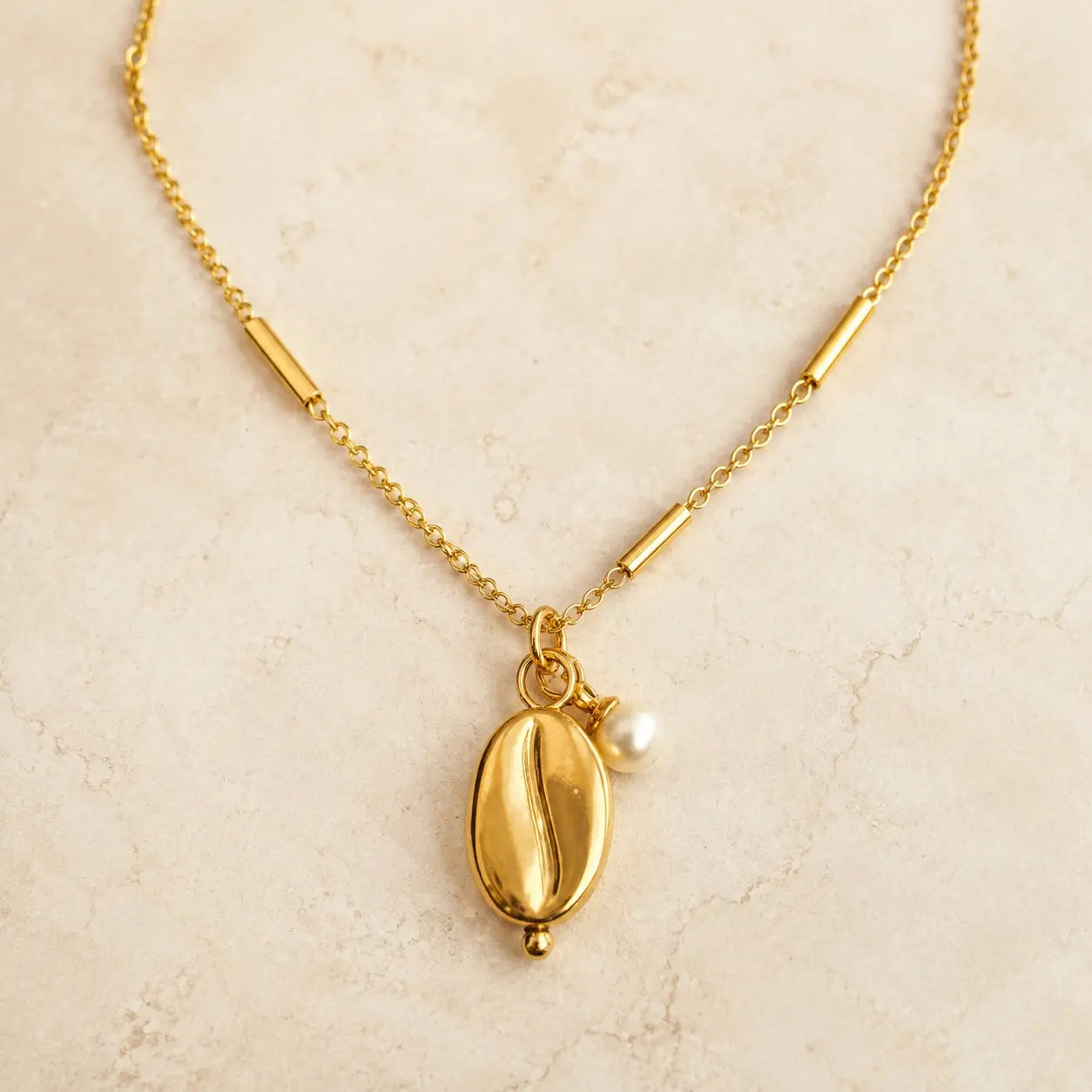 Coffee and Cream Waterproof Necklace