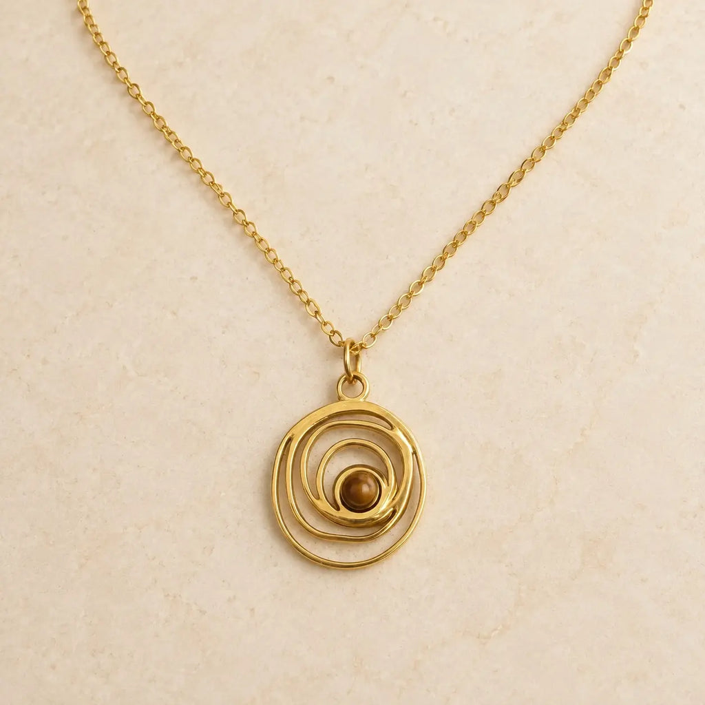 Latte Swirl Waterproof Necklace