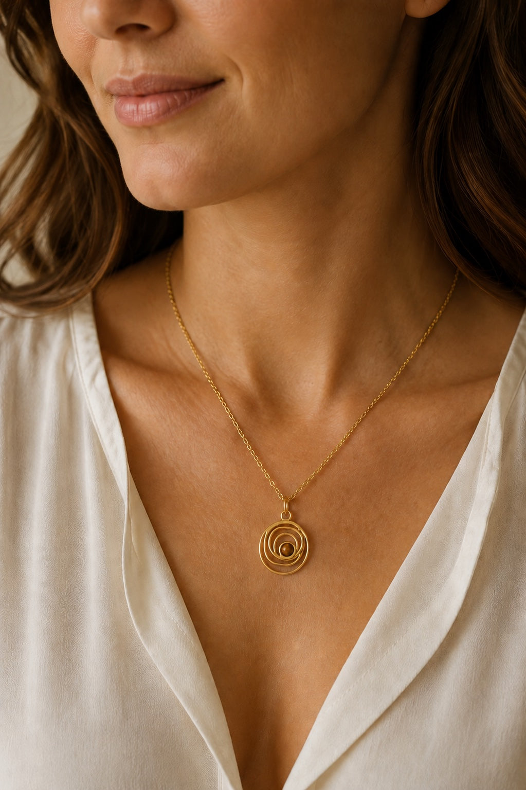 Latte Swirl Waterproof Necklace