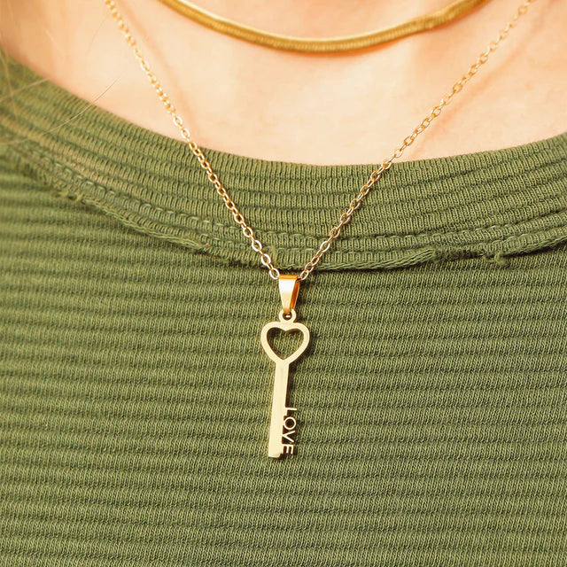 Love Key Necklace