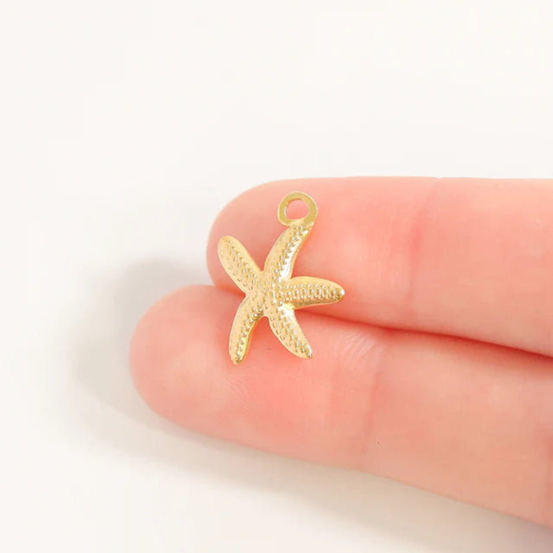 Starfish Charm 18K Gold